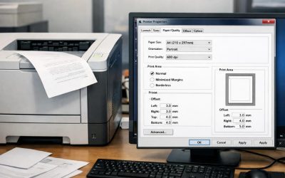 Cách thực hiện in bị lệch lề Office 2010