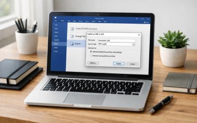 Cách thực hiện lưu thành PDF Office 2016