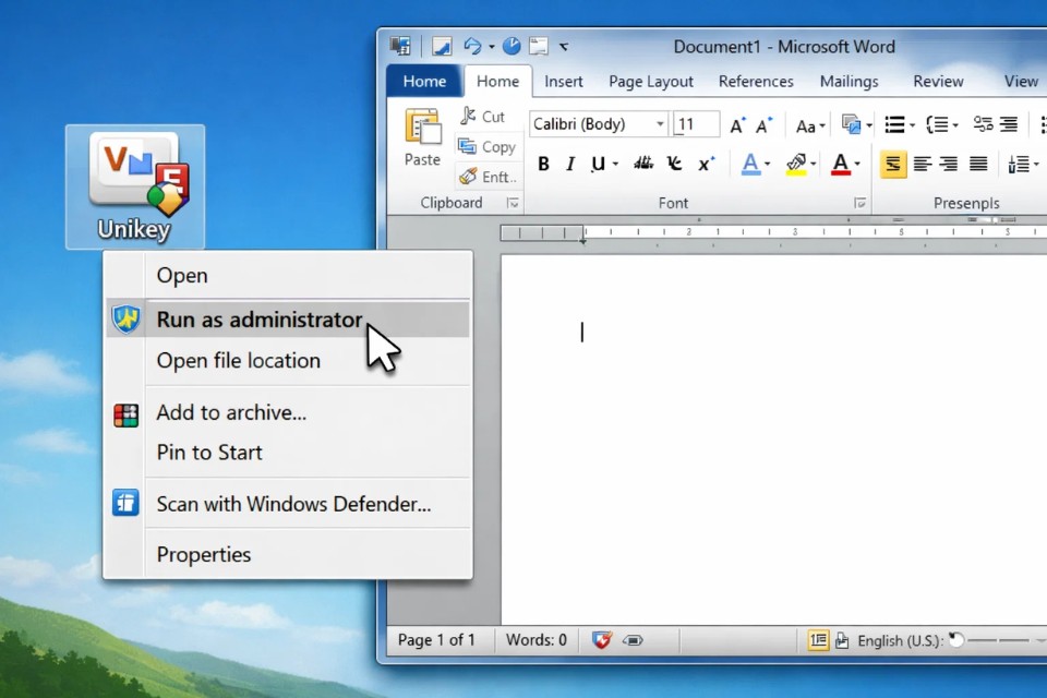 Cách thực hiện sửa lỗi gõ tiếng Việt Office 2010