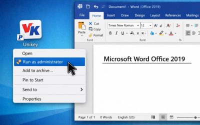 Cách thực hiện sửa lỗi gõ tiếng Việt Office 2019