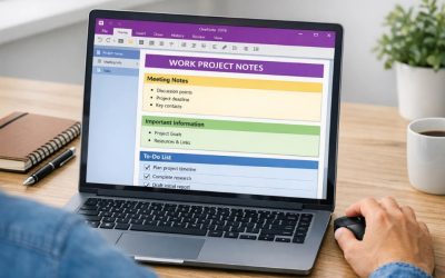 Cách thực hiện template trang ghi chú OneNote 2016