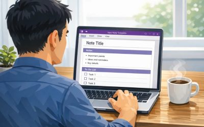 Cách thực hiện template trang ghi chú OneNote 2021
