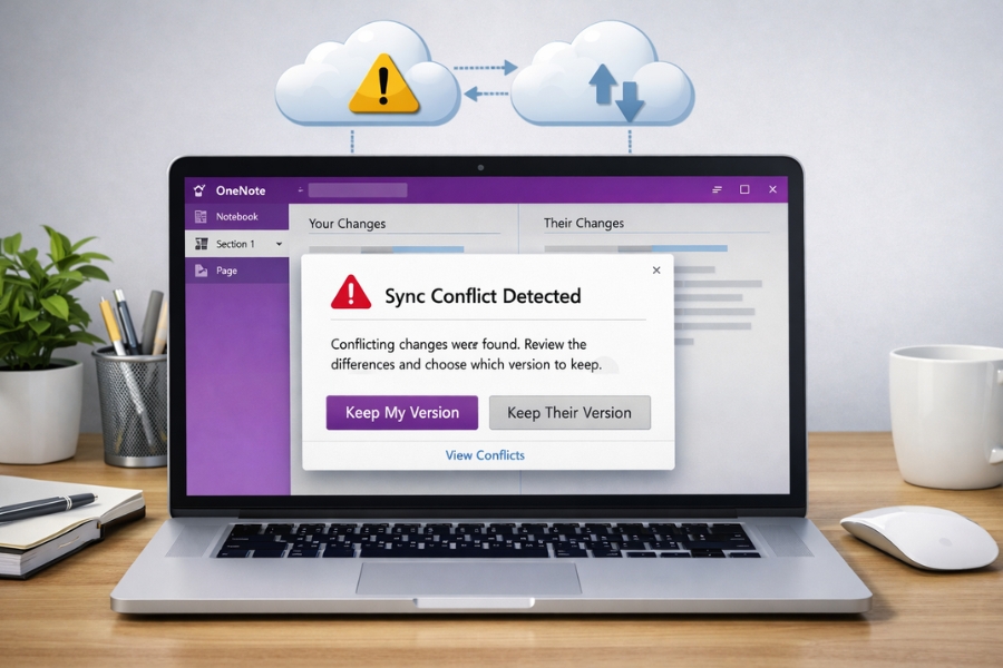 Lỗi Đồng Bộ OneNote Bị Xung Đột OneNote 2016