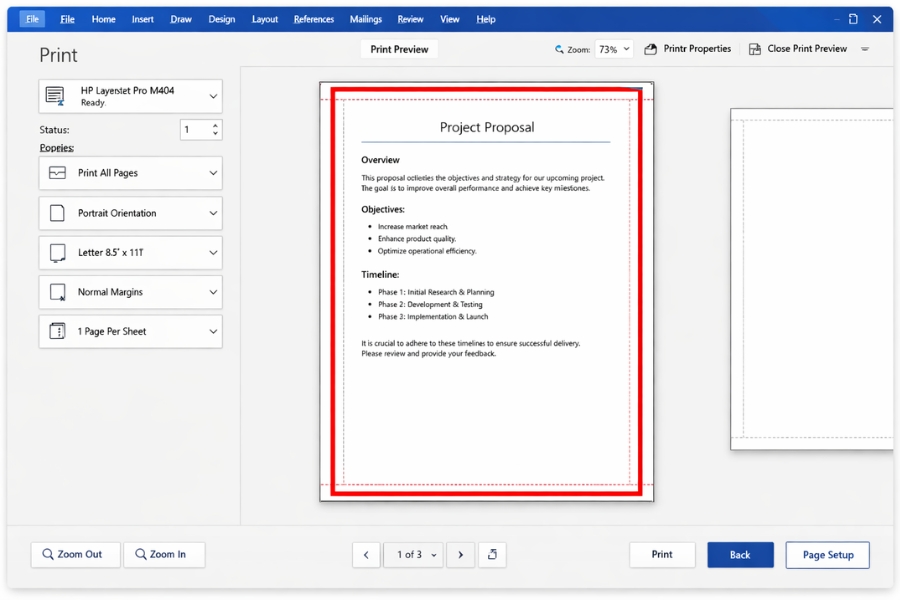 Lỗi In Bị Lệch Lề Office 2021 3 Lỗi In Bị Lệch Lề Office 2021