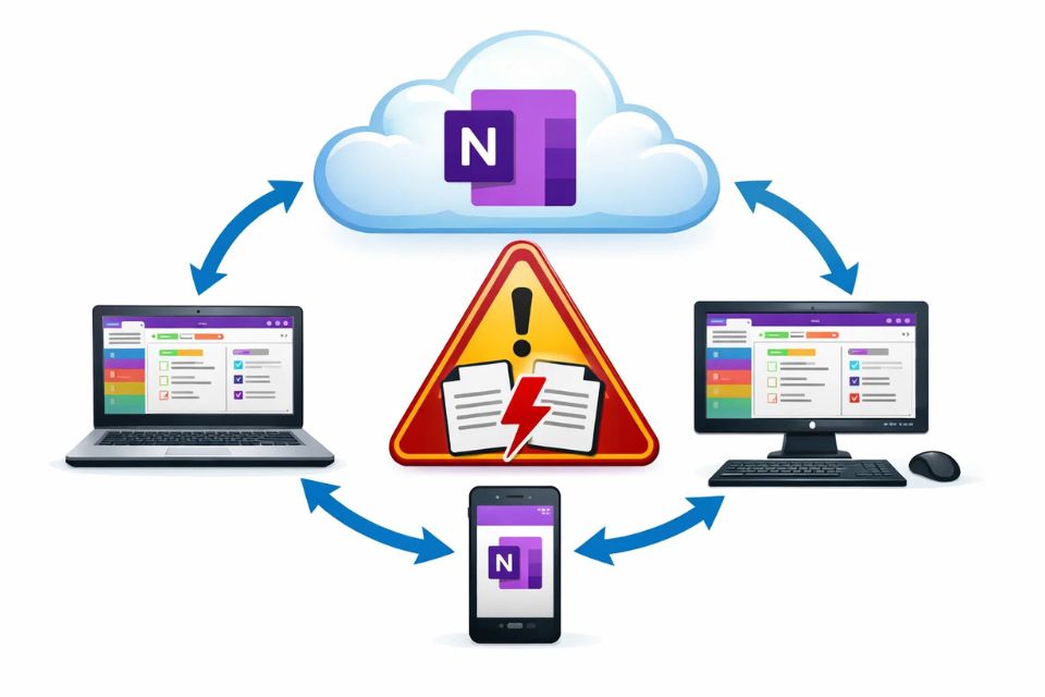 Lỗi đồng bộ OneNote bị xung đột OneNote 2010 7