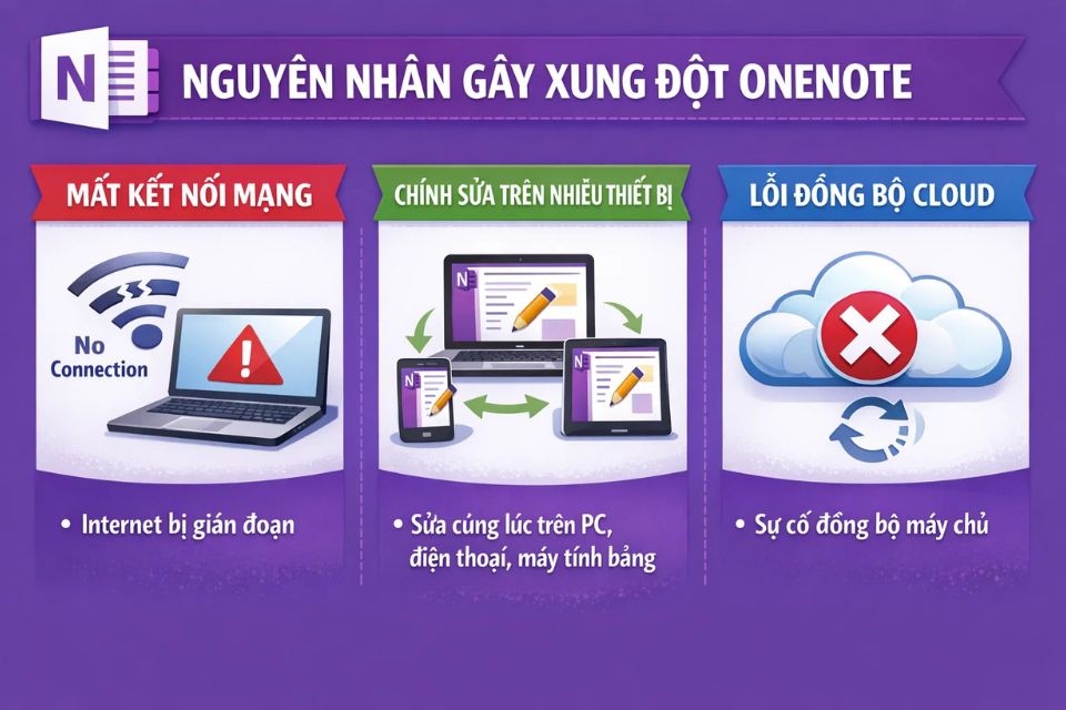 Lỗi đồng bộ OneNote bị xung đột OneNote 2010 8