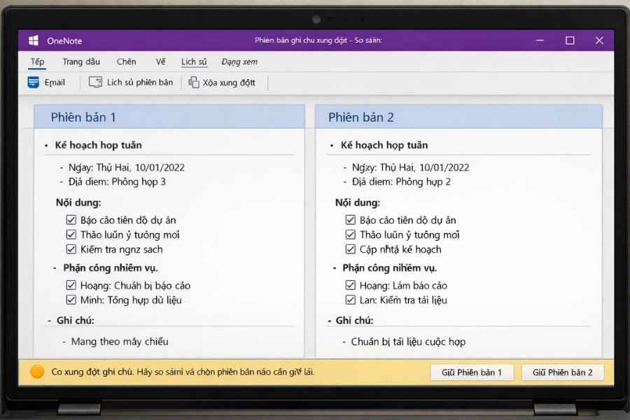 Lỗi đồng bộ OneNote bị xung đột OneNote 2019: Nguyên nhân, cách xử lý và mẹo tránh tái diễn 6