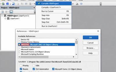 Sửa lỗi VBA Compile Error Office 2021