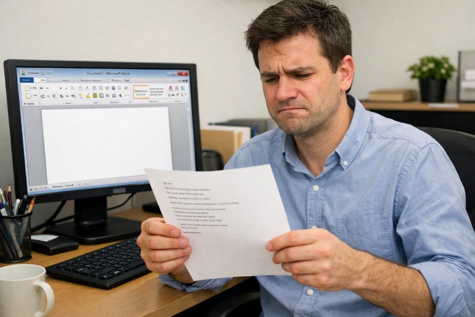 Sửa lỗi in bị lệch lề Office 2010