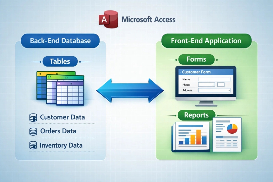Cách thực hiện Split Database front‑end/back‑end Access 2021 9 Cách thực hiện Split Database front‑end/back‑end Access 2021 9