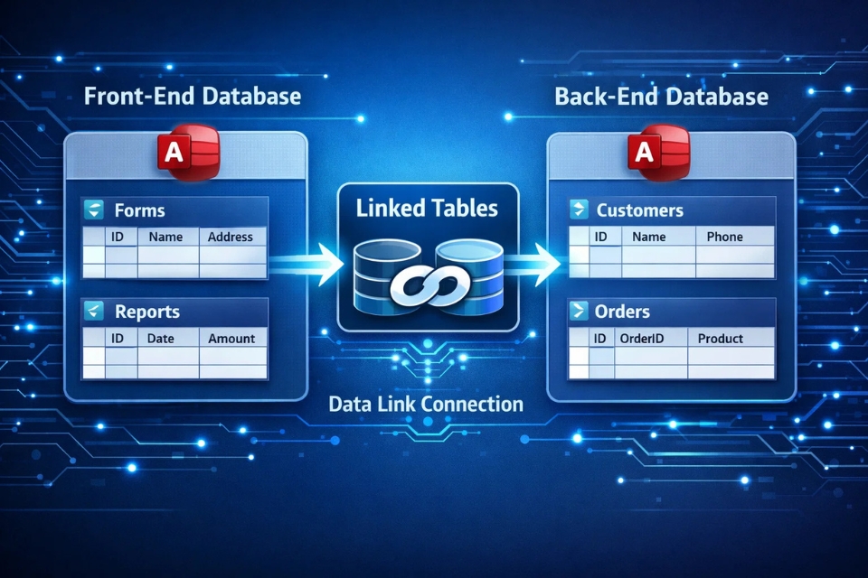 Cách thực hiện Split Database front‑end/back‑end Access 2021 14 Cách thực hiện Split Database front‑end/back‑end Access 2021 14