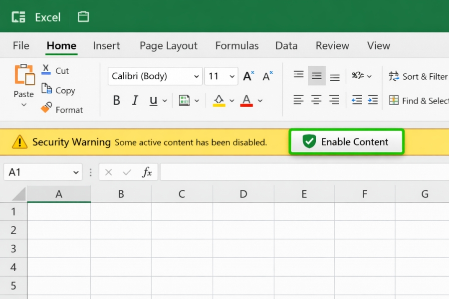 Cách bật Macro & Trusted Locations trong Office 2021