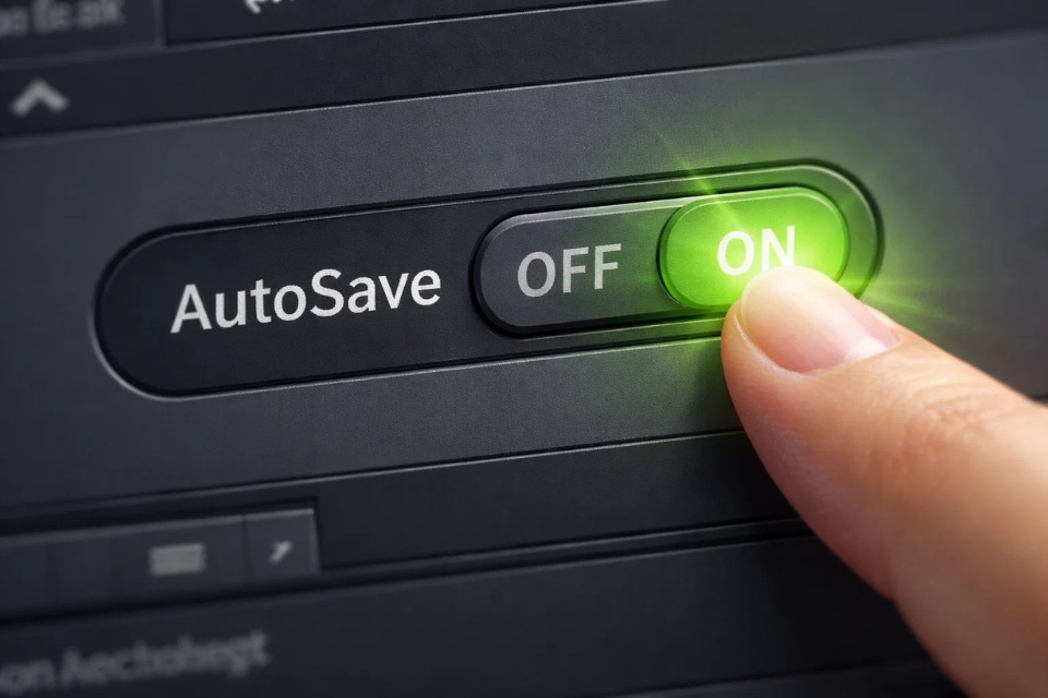 Cách bật/tắt AutoSave Office 365 9