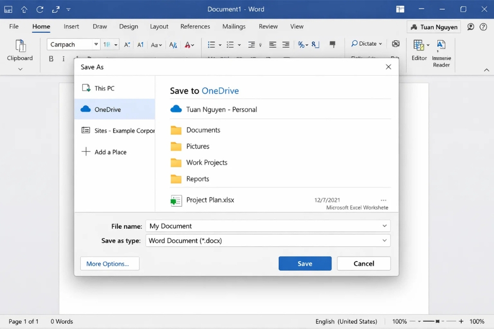 Cách chia sẻ file qua OneDrive/SharePoint Office 365 8