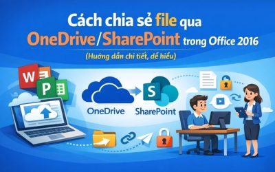 Cách chia sẻ file qua OneDrive/SharePoint trong Office 2016 (Hướng dẫn chi tiết, dễ hiểu)