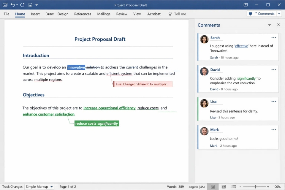Cách đồng biên tập (co‑authoring) thời gian thực Office 2016 11