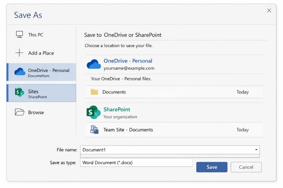 Cách đồng biên tập (co‑authoring) thời gian thực Office 2019 8