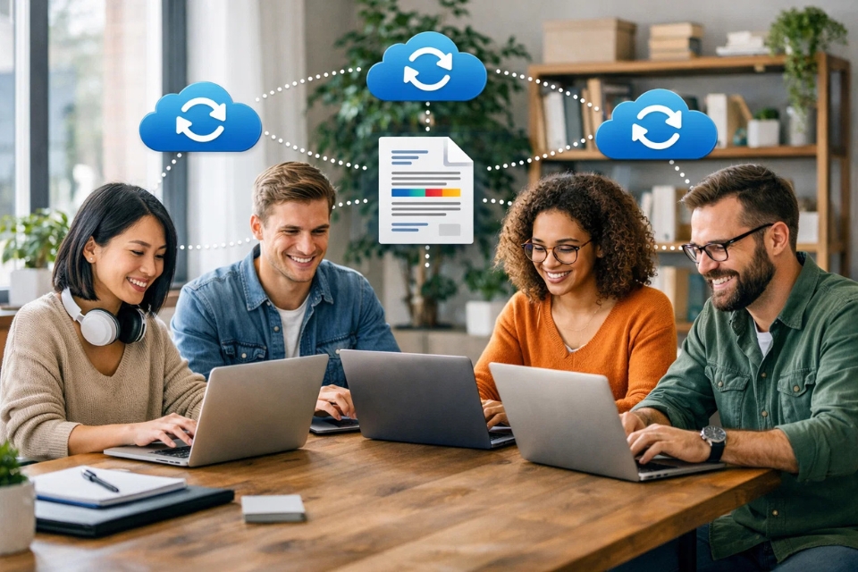 Cách đồng biên tập (co‑authoring) thời gian thực Office 2019 10