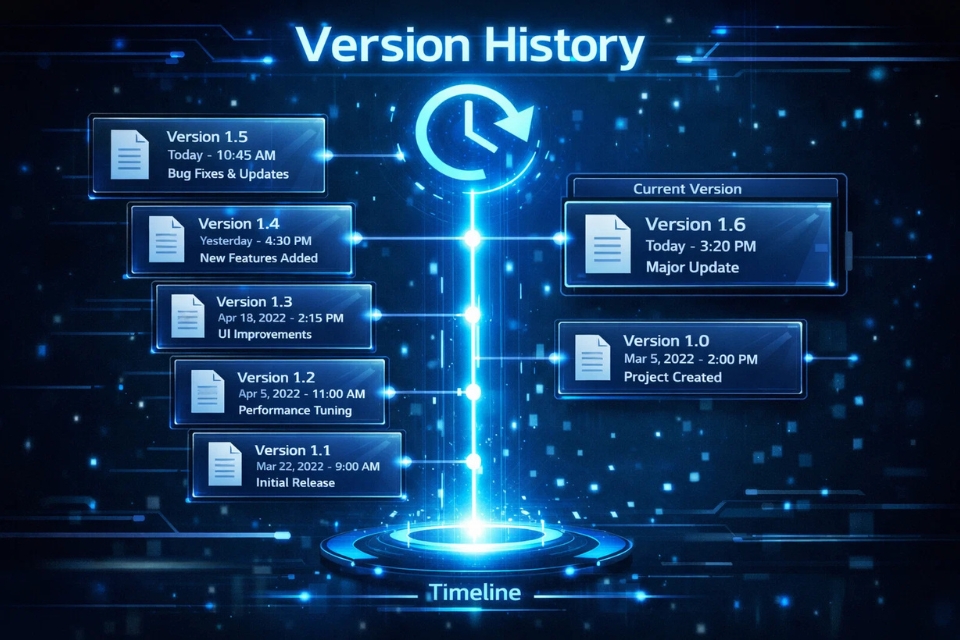 Cách khôi phục phiên bản (Version History) Office 365 7 Cách khôi phục phiên bản (Version History) Office 365 7