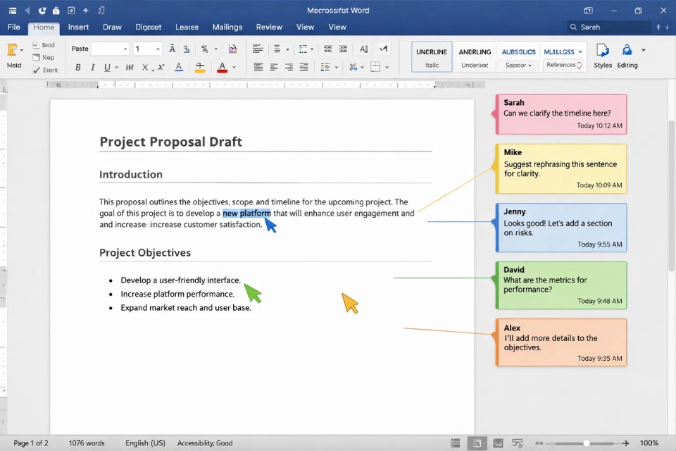 Cách sử dụng đồng biên tập (co-authoring) thời gian thực Office 365 5 Cách sử dụng đồng biên tập (co-authoring) thời gian thực Office 365 5