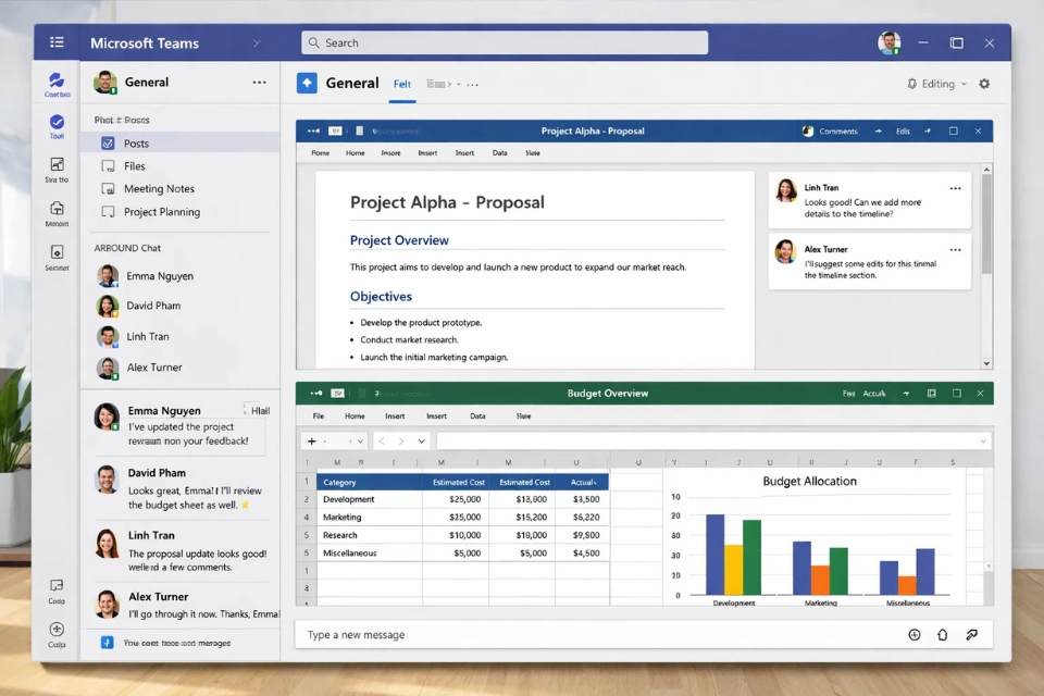 Cách thực hiện tích hợp Microsoft Teams Office 2021 7