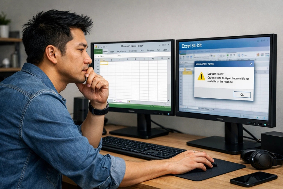 Lỗi ActiveX 32‑bit/64‑bit Office 2010