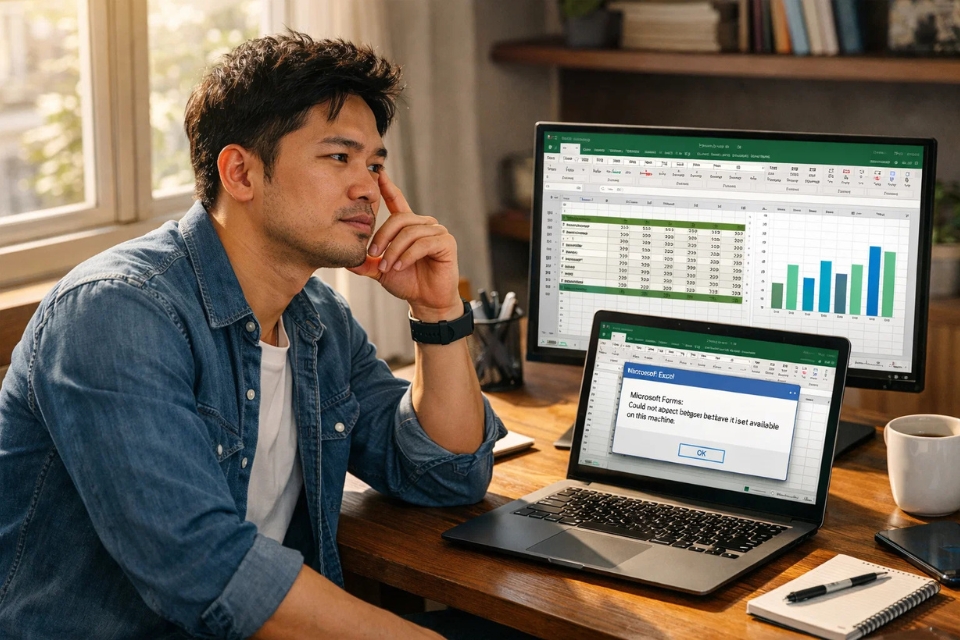 Lỗi ActiveX 32‑bit/64‑bit Office 2016