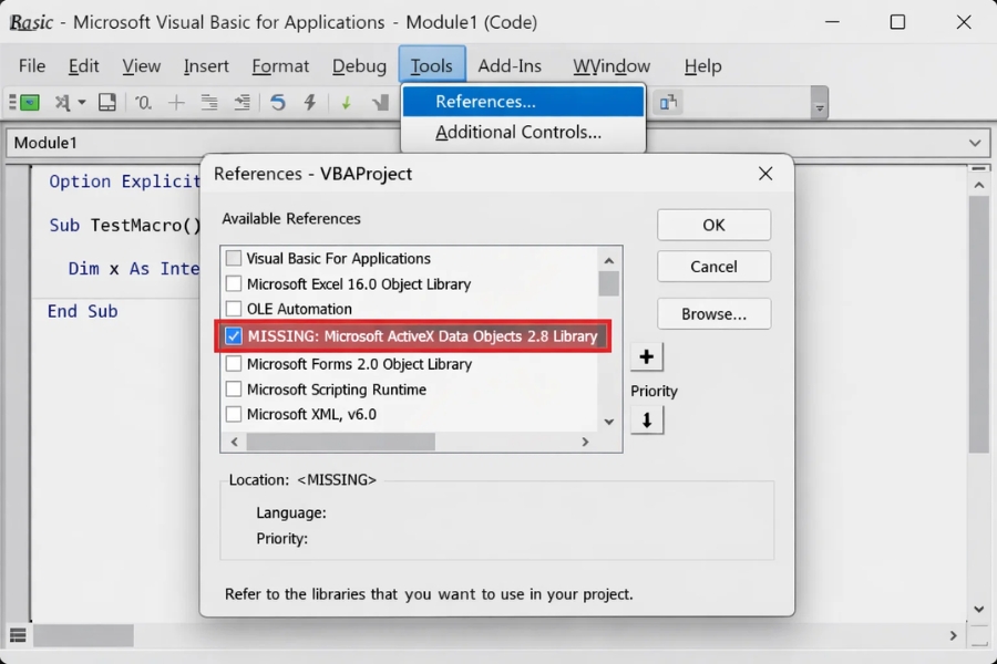 Lỗi VBA Compile Error Office 365: Nguyên nhân và cách xử lý hiệu quả 14