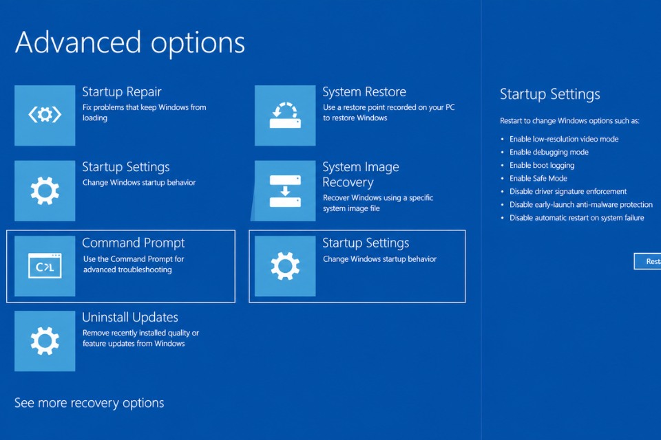 Màn Hình Đen Sau Khi Đăng Nhập Windows 10 5