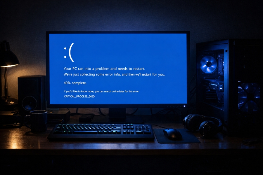 Sửa Lỗi CRITICAL_PROCESS_DIED Windows 10