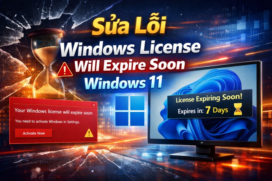 Sửa Lỗi Windows License Will Expire Soon Windows 11