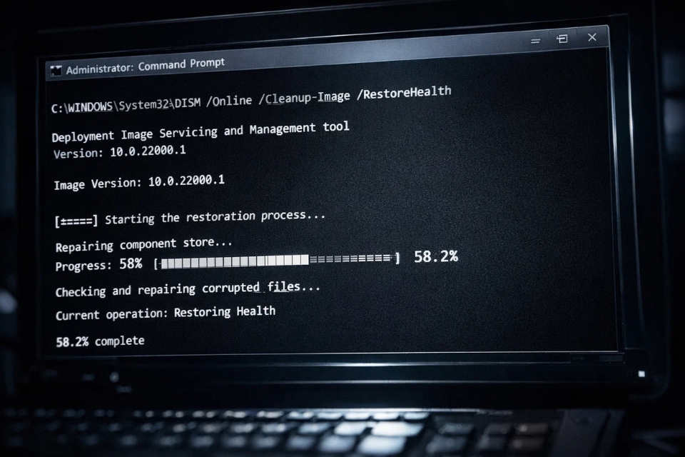Sửa lỗi 0x8007000d Windows 10 8