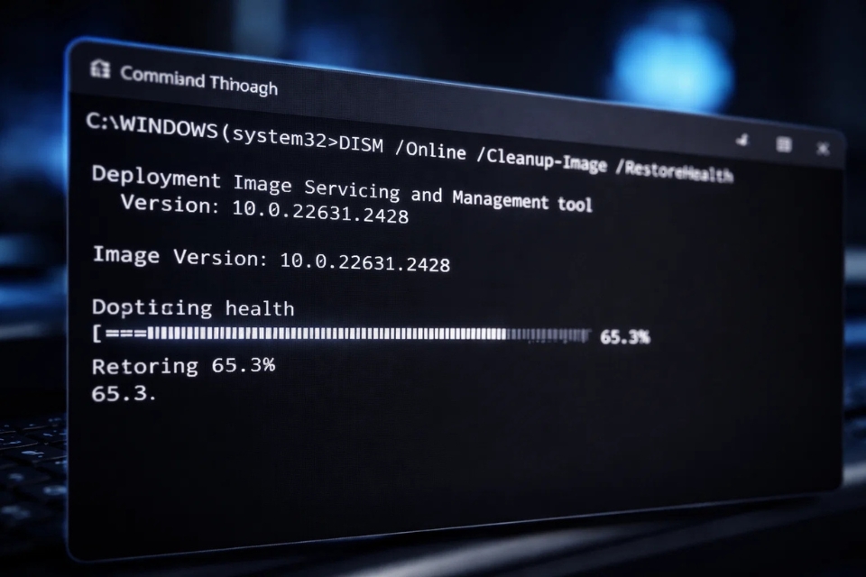 Sửa lỗi 0x8007000d Windows 11 8
