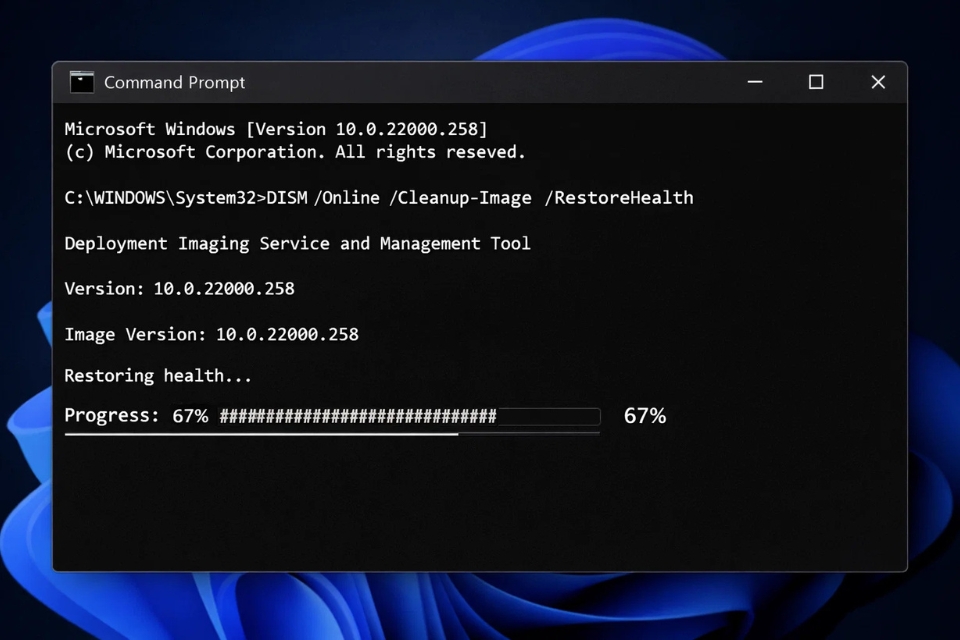 Sửa lỗi 0x800f0831 Windows 11 8