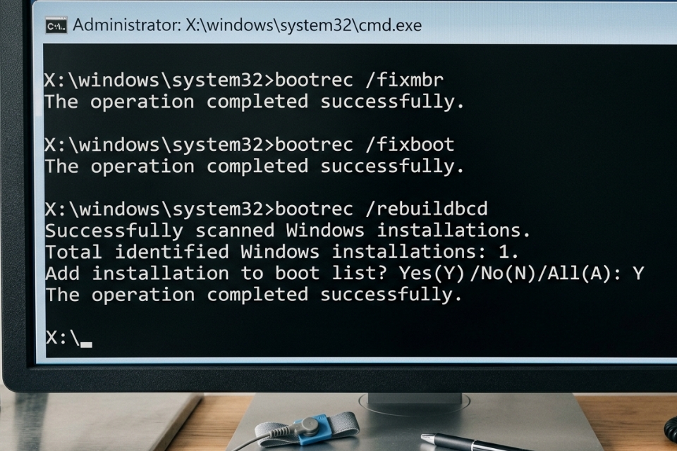 Sửa lỗi BAD_SYSTEM_CONFIG_INFO Windows 11 8