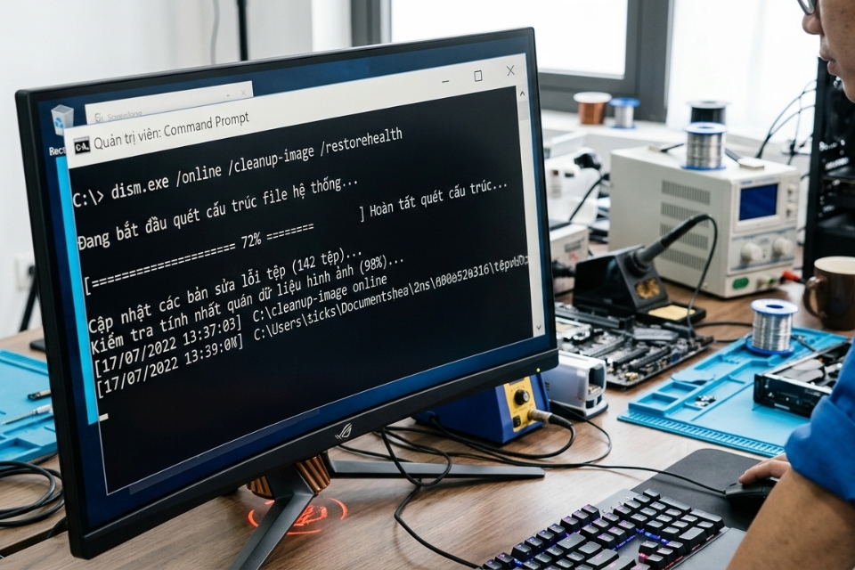 Sửa lỗi Preparing Automatic Repair loop Windows 11 9