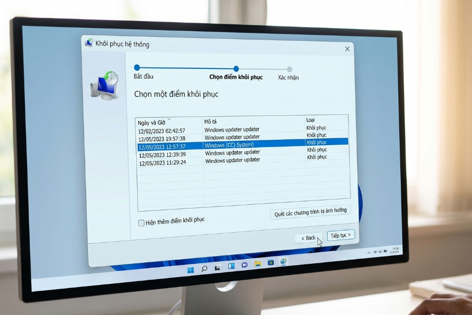 Sửa lỗi Preparing Automatic Repair loop Windows 11 10