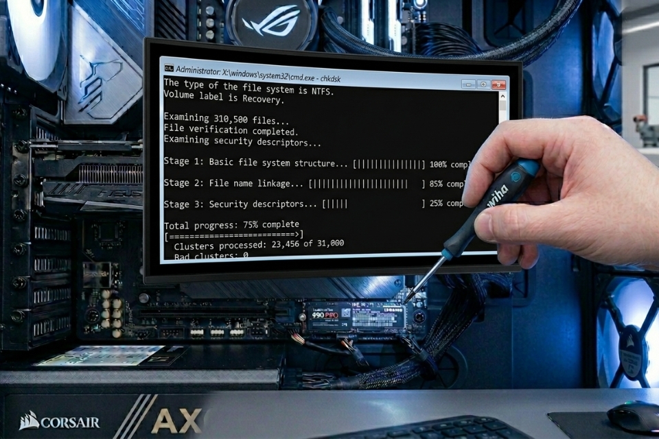 Sửa lỗi UNMOUNTABLE_BOOT_VOLUME UNMOUNTABLE_BOOT_VOLUME Windows 10 8