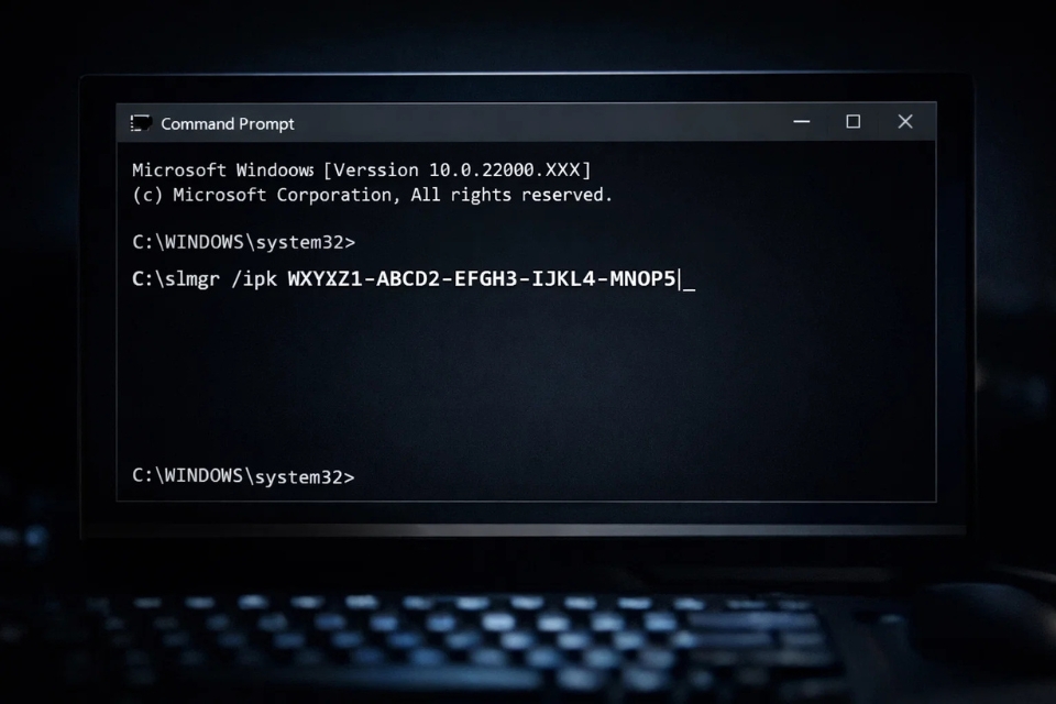 Sửa lỗi change product key không hoạt động Windows 11 8