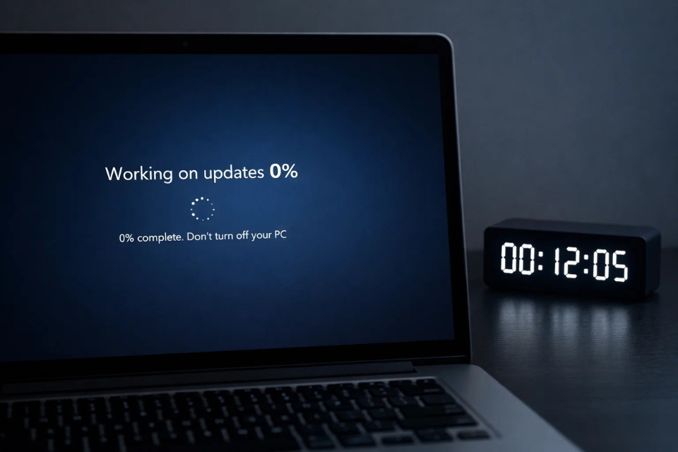 Sửa lỗi kẹt 0% khi cập nhật Windows 11 8