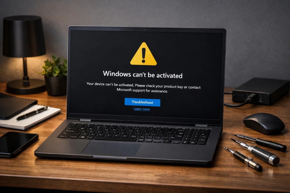Sửa lỗi không thể kích hoạt Windows 11 7