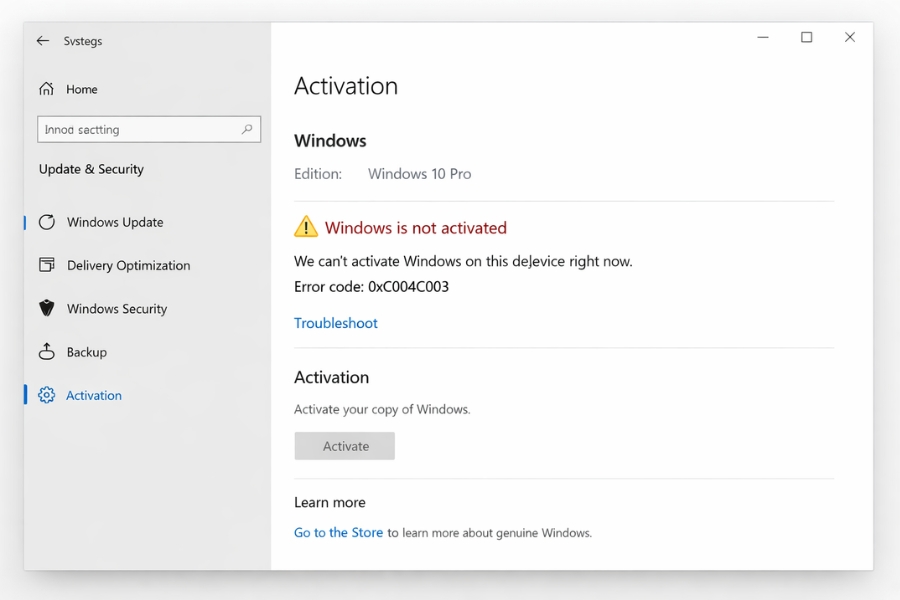 Sửa lỗi không thể kích hoạt Windows trên Windows 10 6 Sửa lỗi không thể kích hoạt Windows trên Windows 10