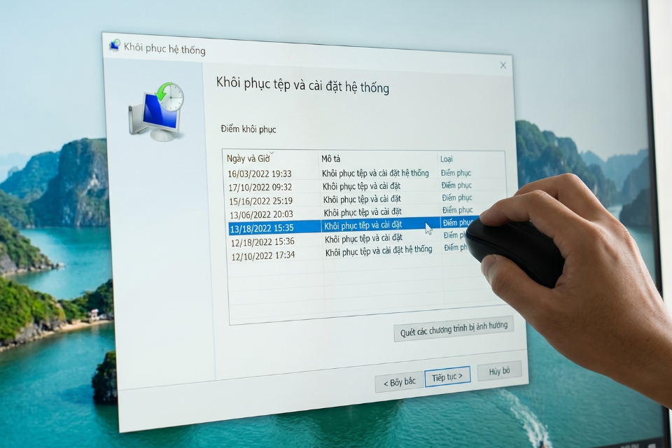 Sửa lỗi máy treo logo Windows 10 9
