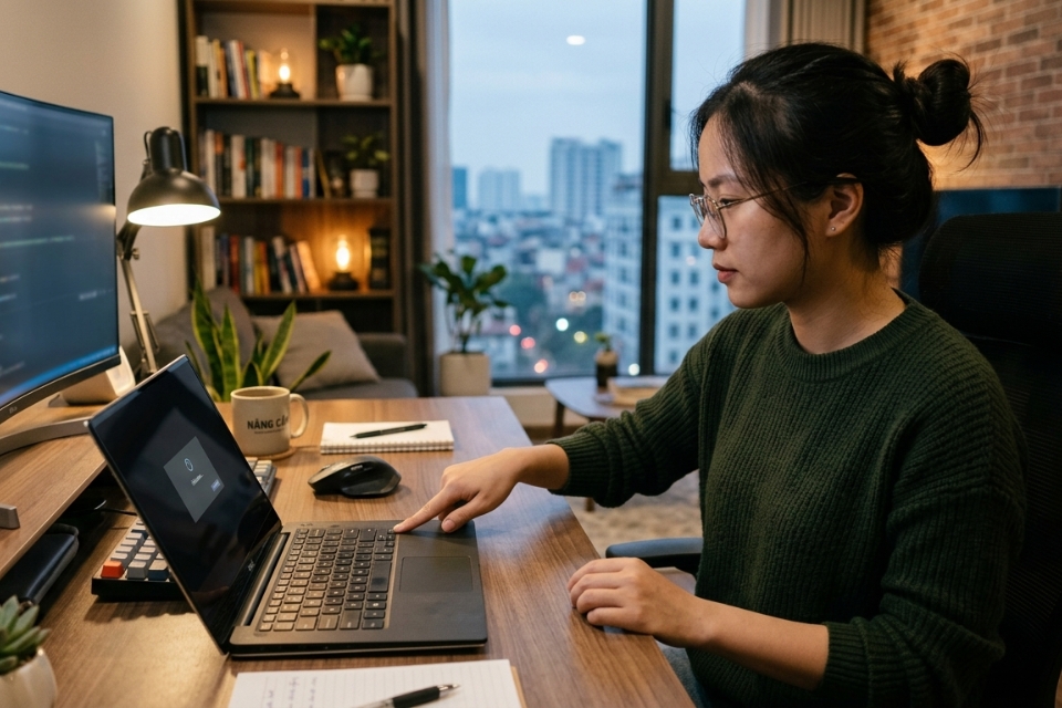 Sửa lỗi máy treo logo Windows 11 9