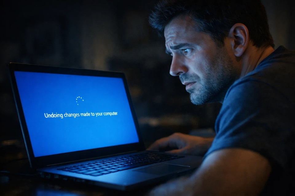 Sửa lỗi undoing changes Windows 10 7