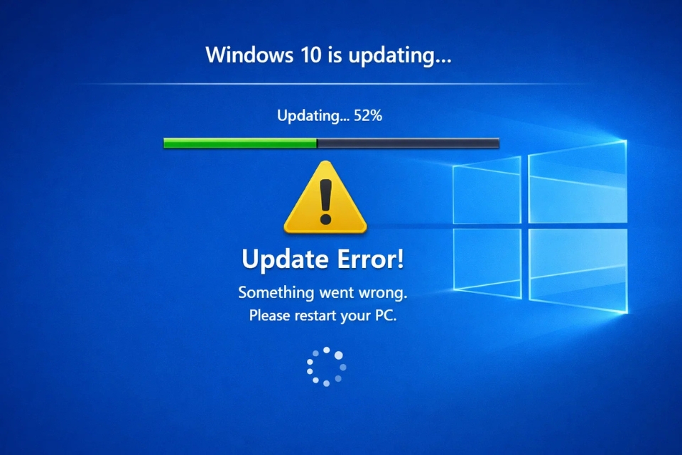 Sửa lỗi undoing changes Windows 10 8