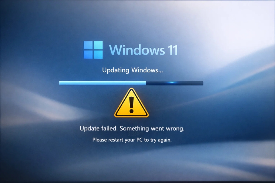 Sửa lỗi undoing changes Windows 11 8