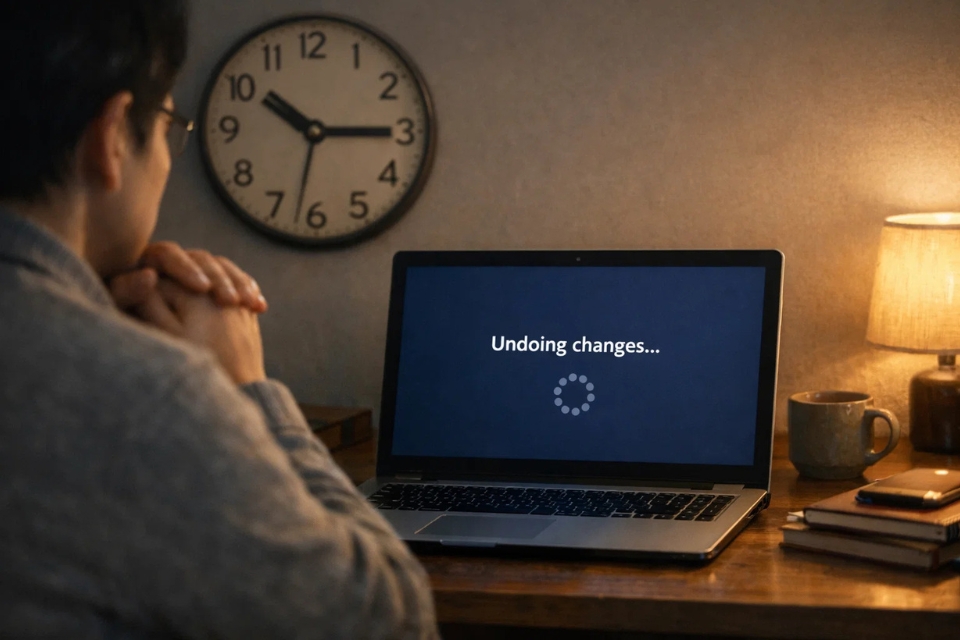 Sửa lỗi undoing changes Windows 11 9