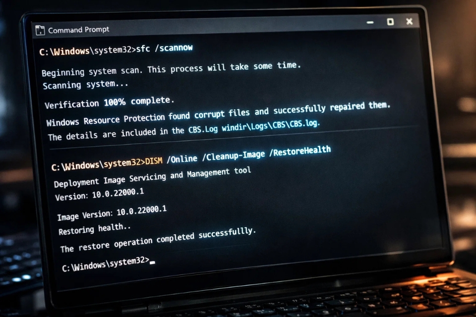 Sửa lỗi 0x80070002 Windows 11 11