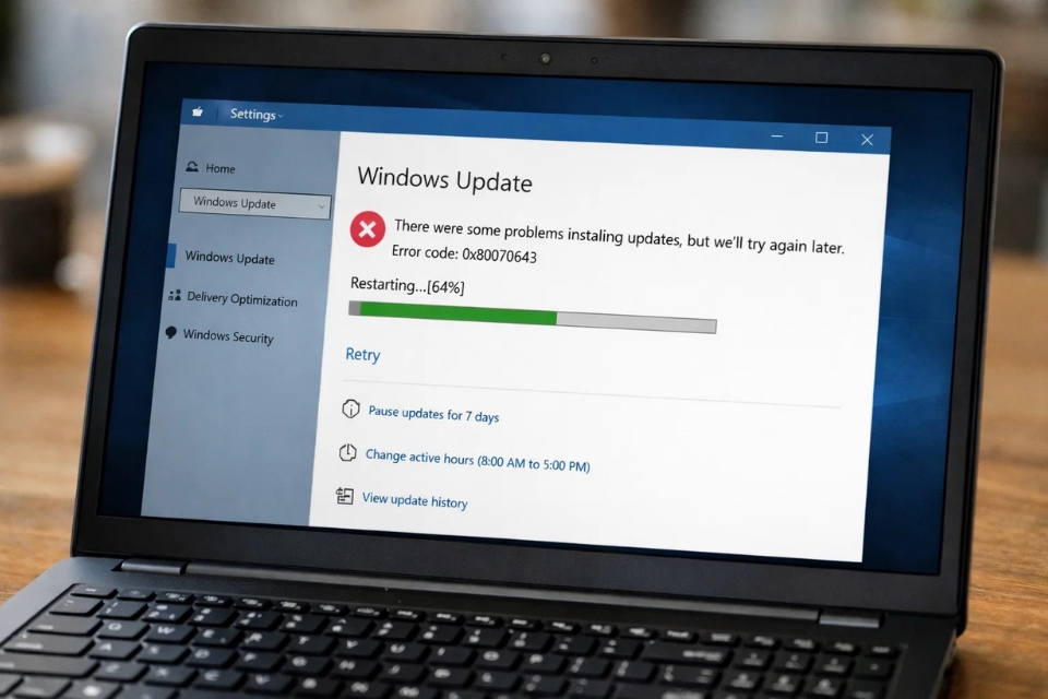 Sửa lỗi 0x80070643 Windows 10 5 Sửa lỗi 0x80070643 Windows 10 5